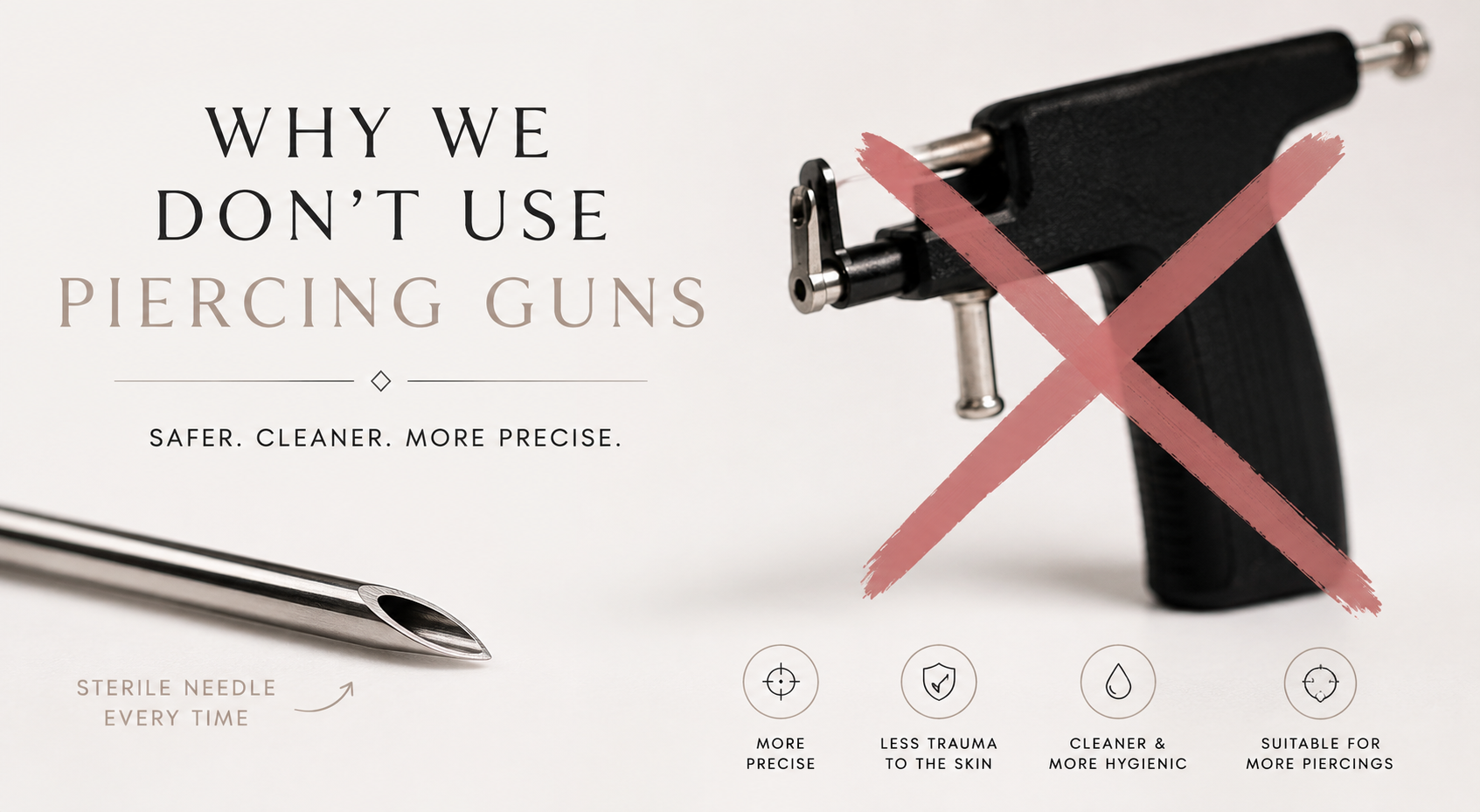 Why Piercing Guns Are Bad: Needle vs Gun Piercing Explained