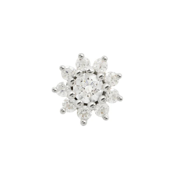 Eloise Threadless End with CZ