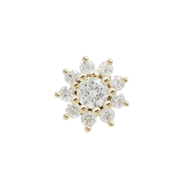 Eloise Threadless End with CZ