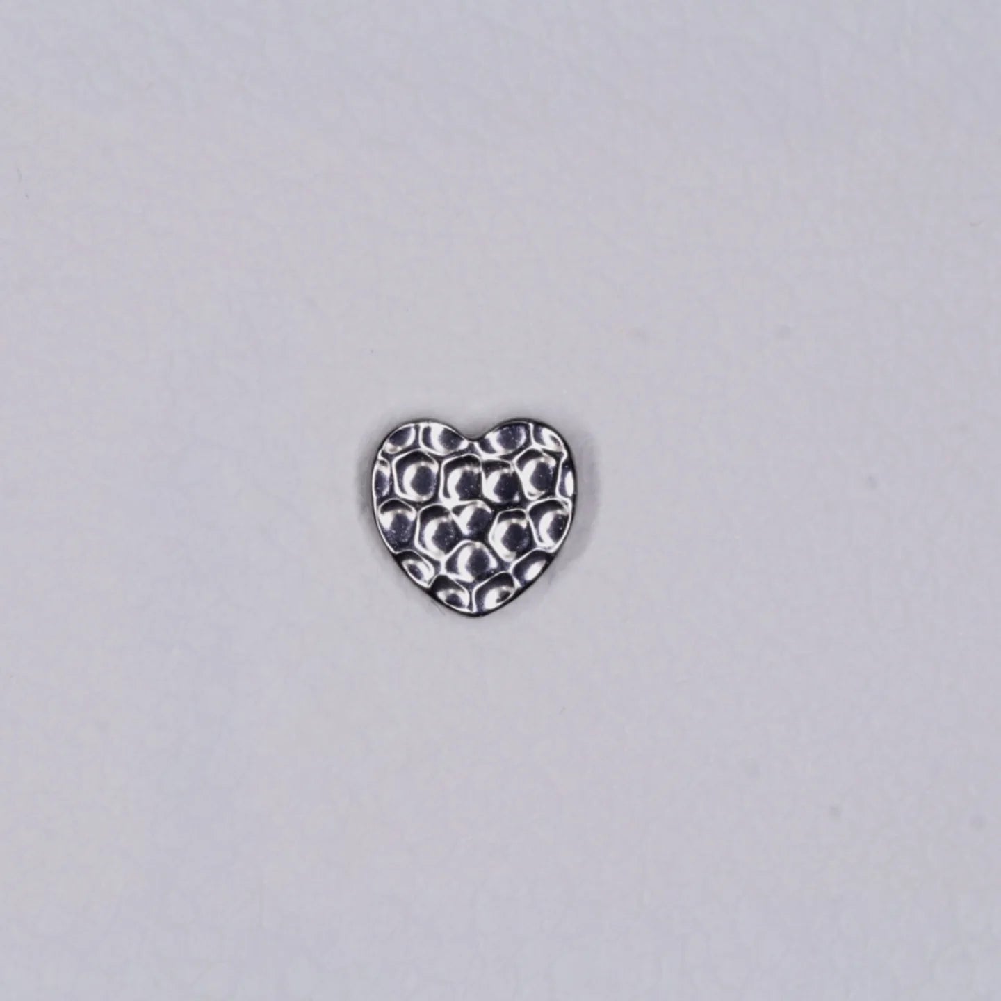 Junipurr Jewelry Titanium Hammered Heart