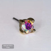 Mercury Mist Topaz Prong - Threadless End