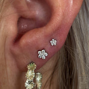 Titanium CZ Flower Threadless End (5 Petals)