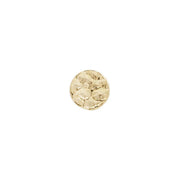 14ct Gold Hammered Disc Threadless End