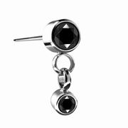 Threadless Dangled Zirconia Swarovski® End