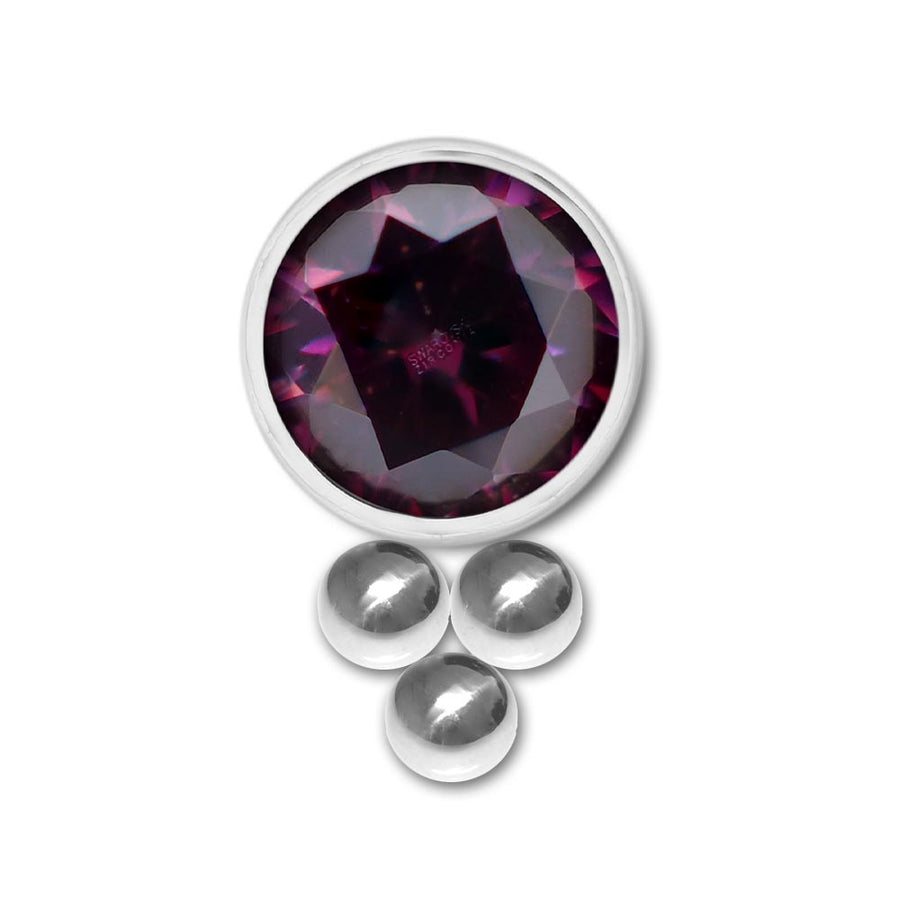 Inari Organics Triple Bead Swarovski® Zirconia End