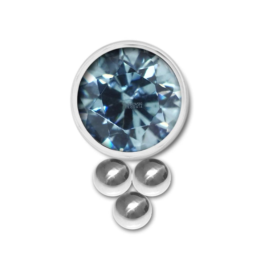 Inari Organics Triple Bead Swarovski® Zirconia End