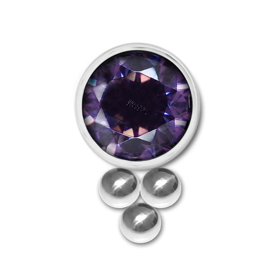 Inari Organics Triple Bead Swarovski® Zirconia End