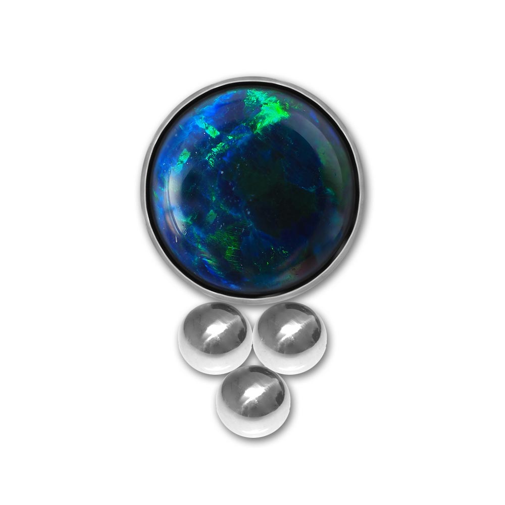 Inari ADA 3 Beaded  Opal Bezel Set