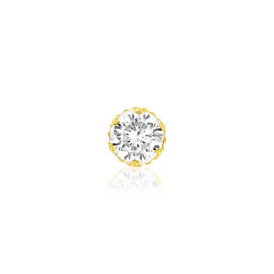 Junipurr Jewelry Crown-set with Cubic Zirconia End