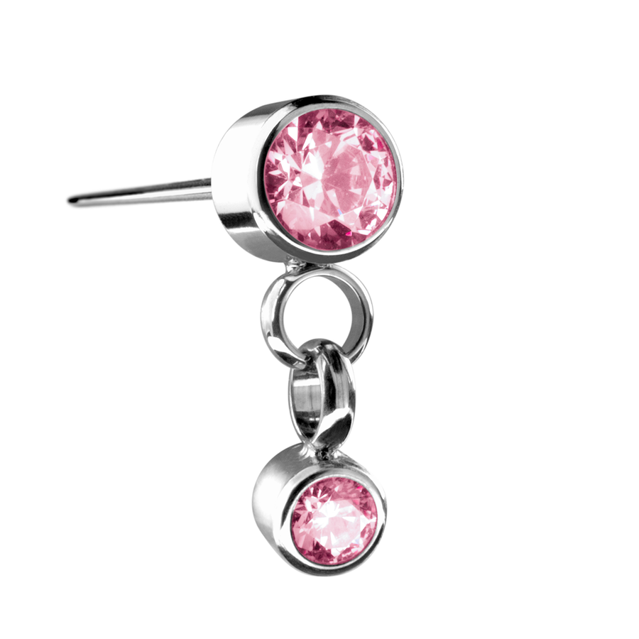 Threadless Dangled Zirconia Swarovski® End