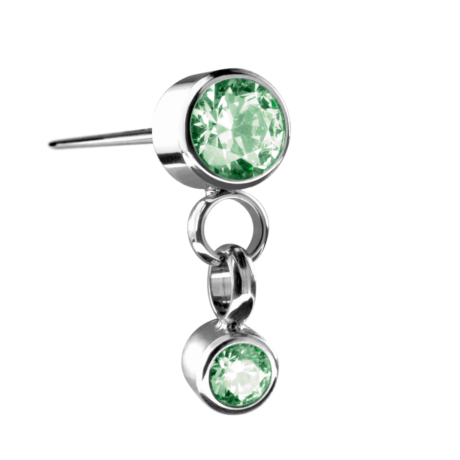 Threadless Dangled Zirconia Swarovski® End