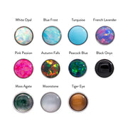 Junipurr Jewelry Titanium Bezel-Set Cabochons