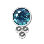 Inari Organics Triple Bead Swarovski® Zirconia End