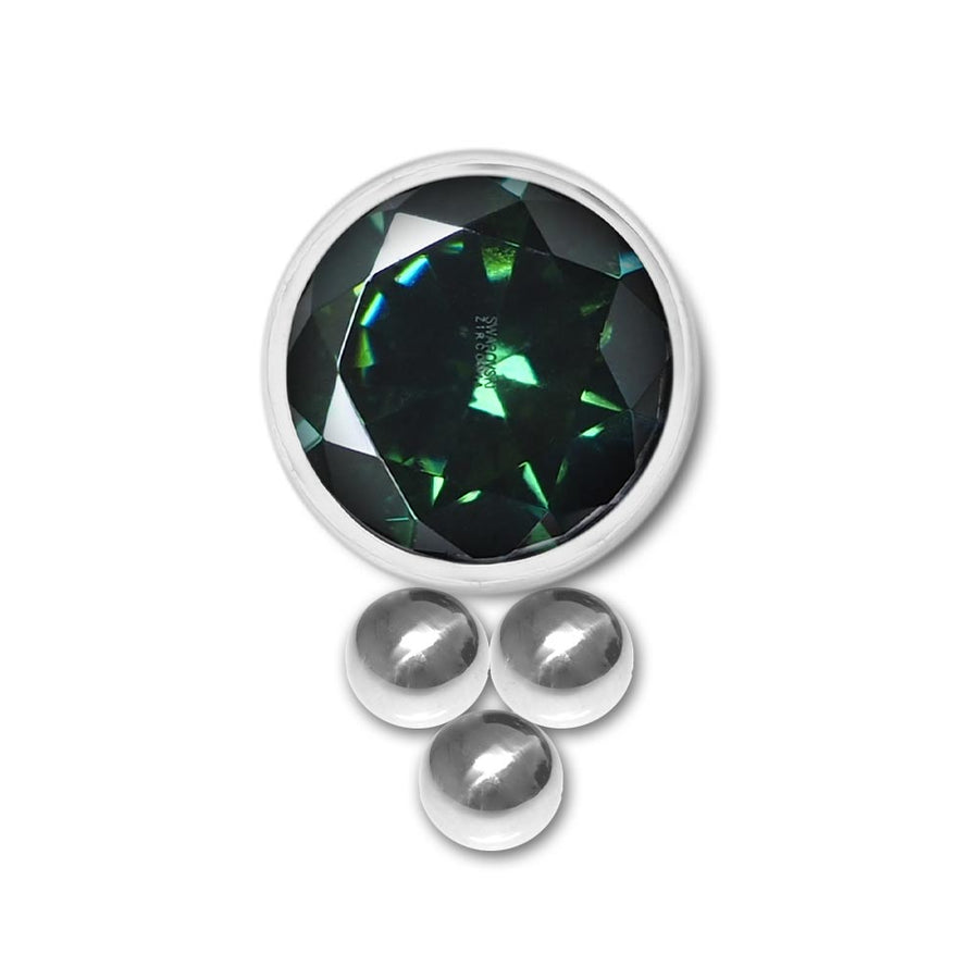 Inari Organics Triple Bead Swarovski® Zirconia End