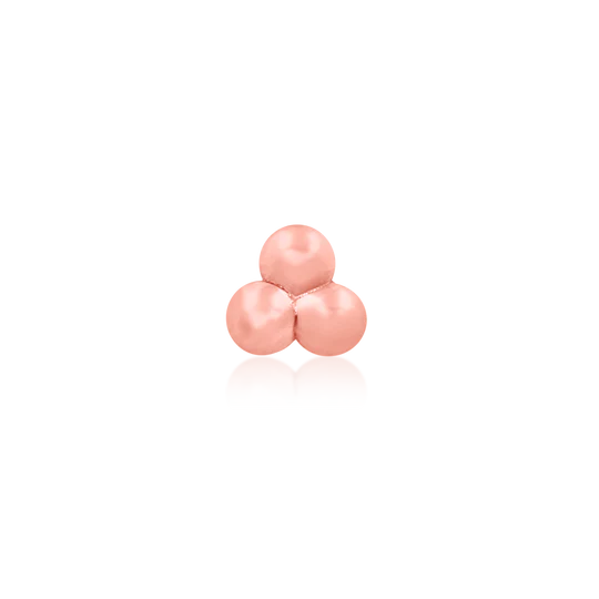 Junipurr 14ct Gold Tri-Bead End