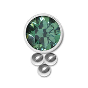 Inari Organics Triple Bead Swarovski® Zirconia End