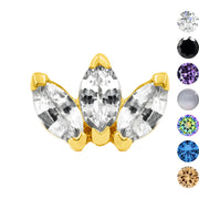 Junipurr Triple Marquise Fan End