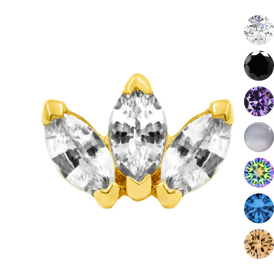 Junipurr Triple Marquise Fan End