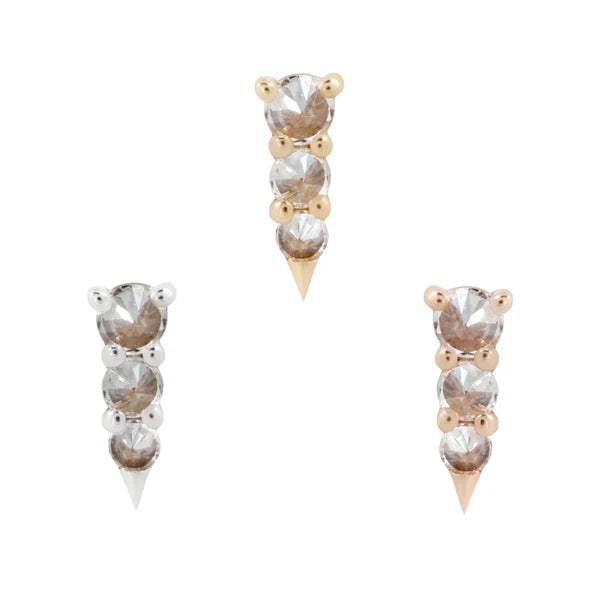 Bowery – Threadless End with Reverse Set CZ
