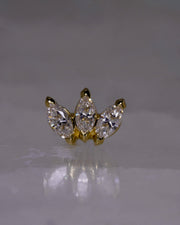 Junipurr Jewelry Triple Marquise Fan CZ