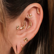 Riviera Threadless End with CZ