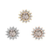 Delphine Threadless End with Grey Diamond