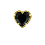 18ct Bezel Heart Gem End