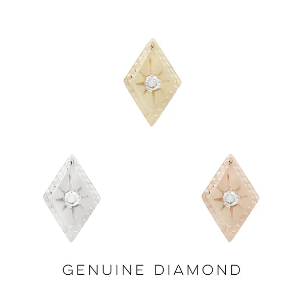 Etoile - Genuine Diamond - Threadless End