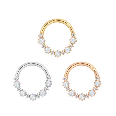 Ariana Clicker with Rainbow Moonstone