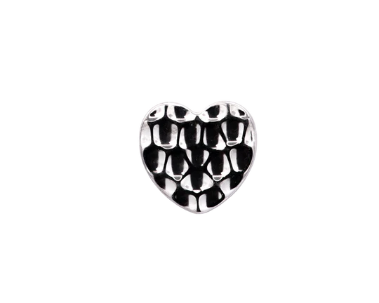 Junipurr Jewelry Titanium Hammered Heart
