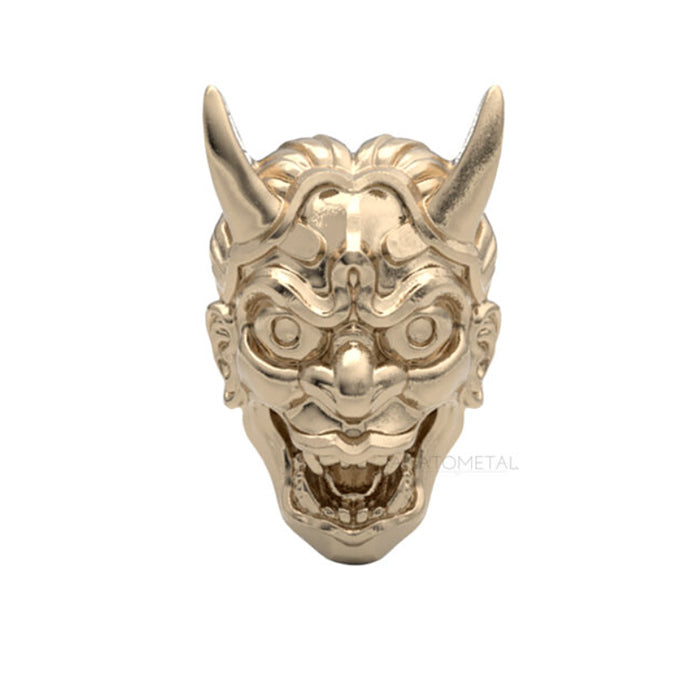 Anatometal 18ct Gold Hannya Mask End