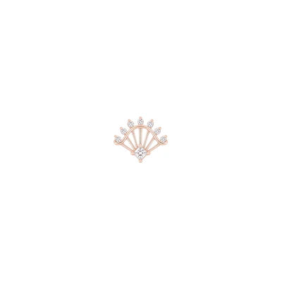 Riviera Threadless End with CZ