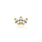 Junipurr Jewelry Triple Marquise Fan CZ