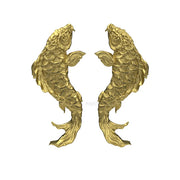 Anatometal 18ct Gold Koi Fish End