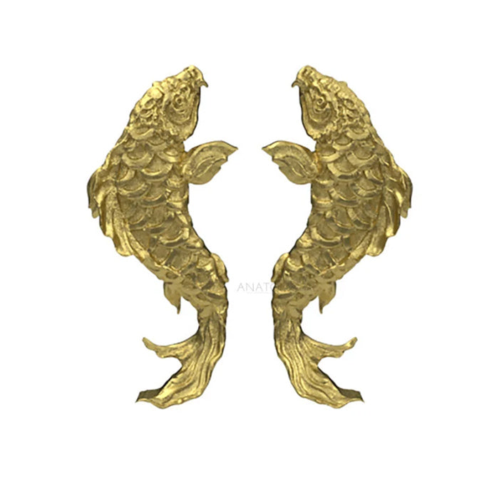 Anatometal 18ct Gold Koi Fish End
