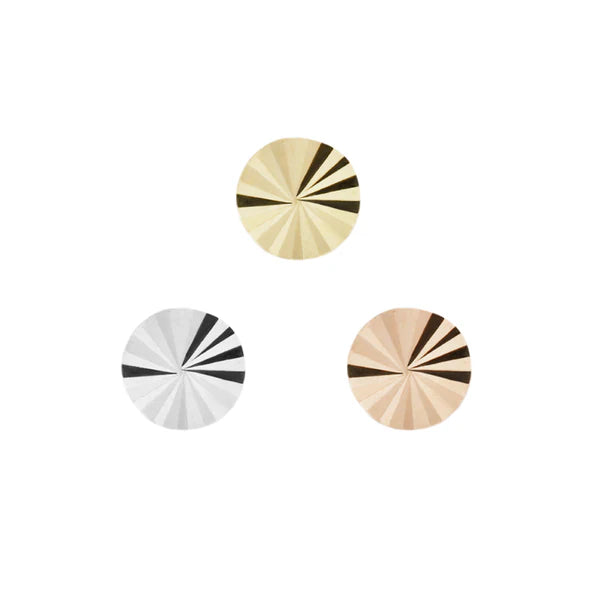 Buddha Jewelry 14ct Gold Lazer Disk End