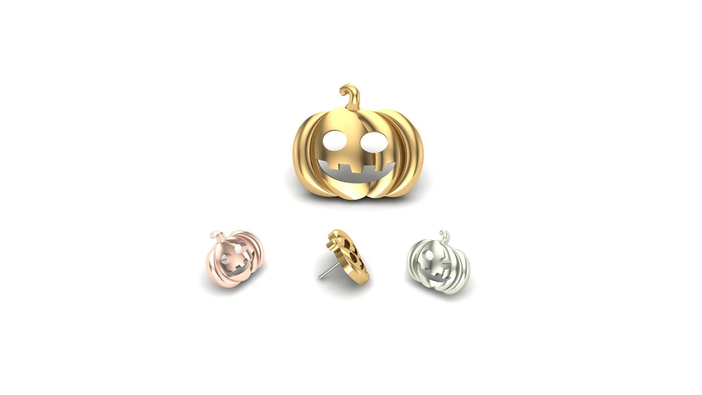 14ct Gold Pumpkin Threadless End