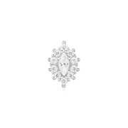 Marquise Halo - Threadless End