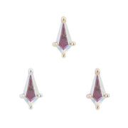 Buddha Jewellery Mini Soho – Mercury Mist Topaz Threadless End – 14ct Gold