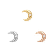 Moonshine Threadless End with CZ
