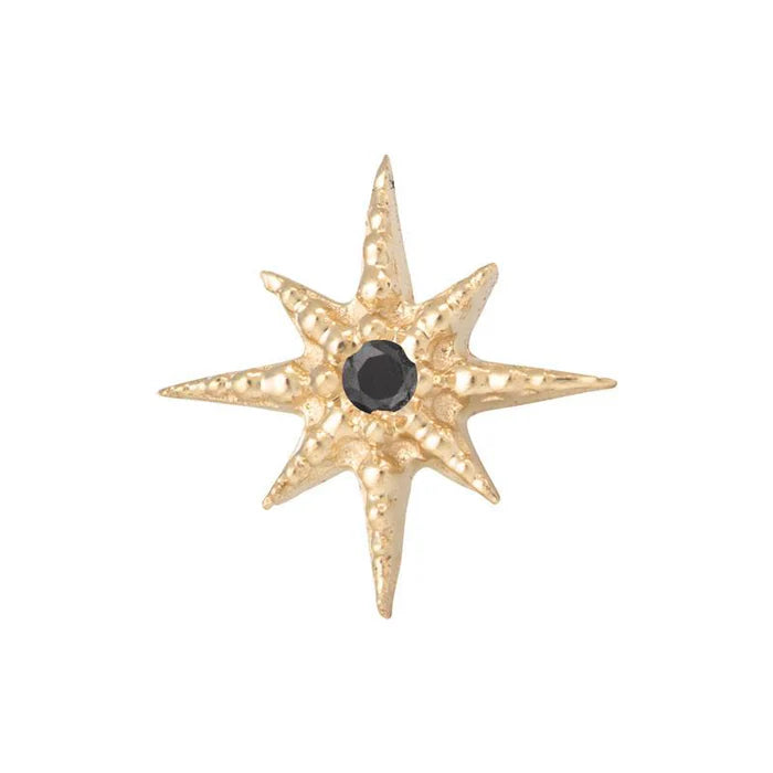 Tawapa 14ct Gold Lustre Threadless Pin