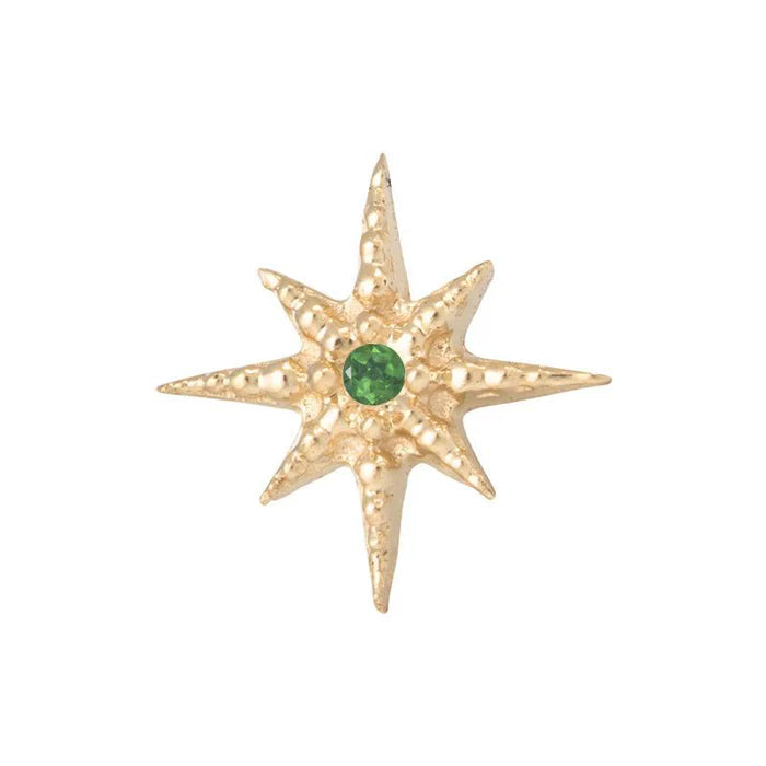 Tawapa 14ct Gold Lustre Threadless Pin