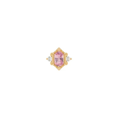Reyna – Threadless End with Pink Tourmaline