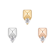 Rhodes – Genuine Diamond Threadless End