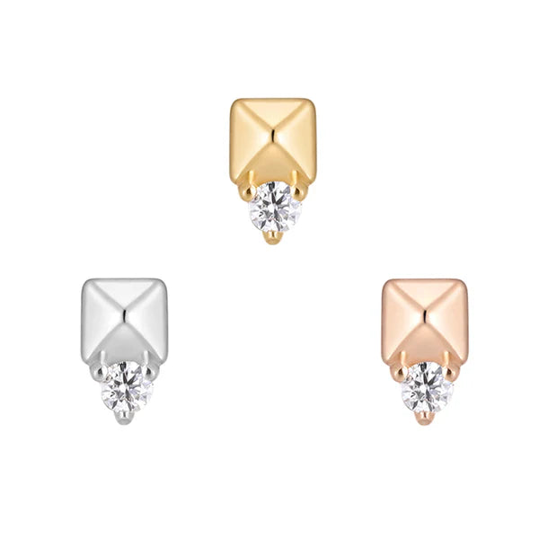 Rhodes – Genuine Diamond Threadless End