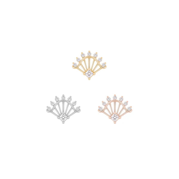 Riviera Threadless End with CZ