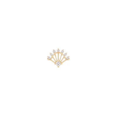 Riviera Threadless End with CZ