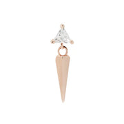 Saint Threadless End with CZ