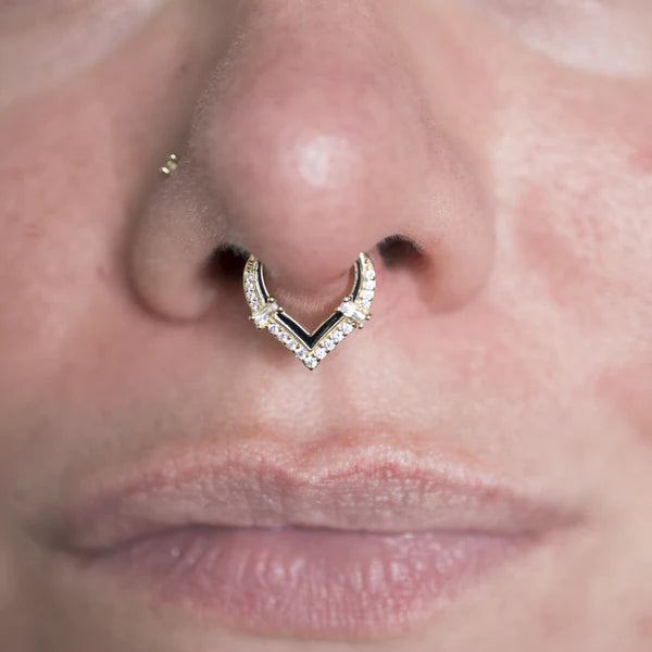 Uprise - Enamel + CZ - Clicker