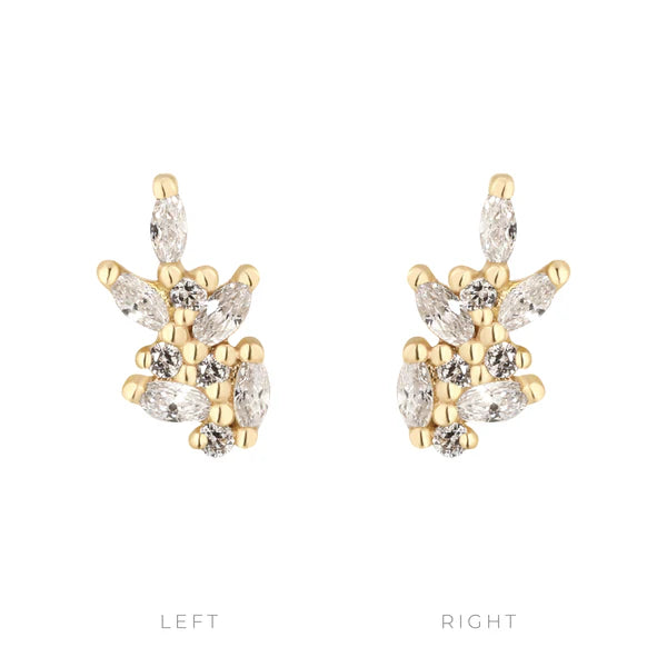 Wildflower Threadless End with CZ